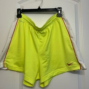 Nike Women's Yellow Athletic Shorts